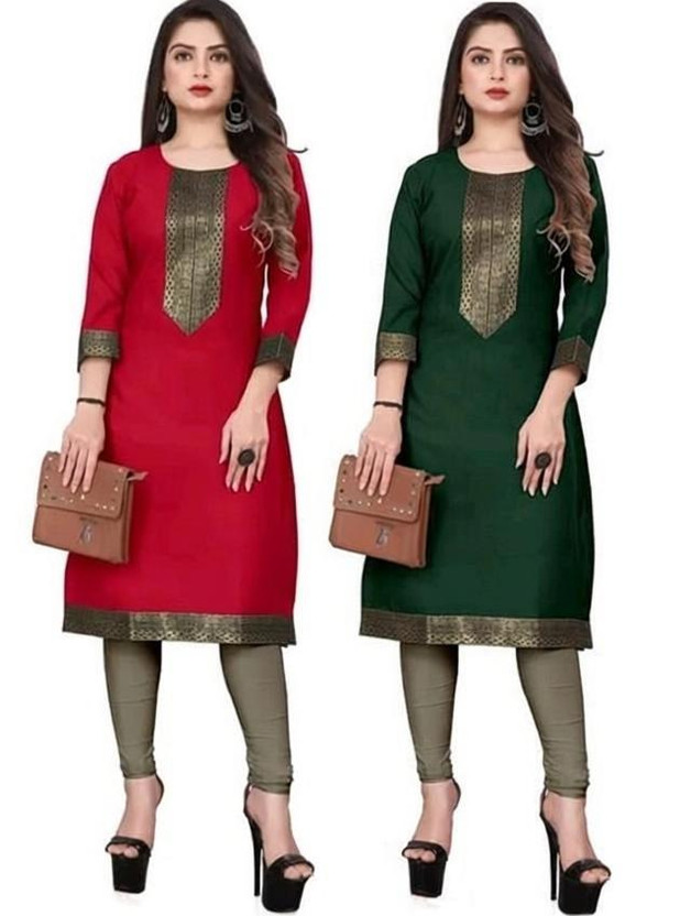 Rust Orange Tiered Flared Ethnic Long Kurti
